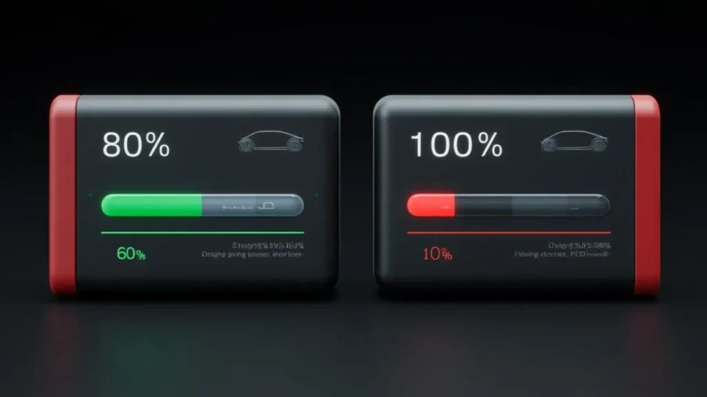 battery ko 20% se niche charge na kare