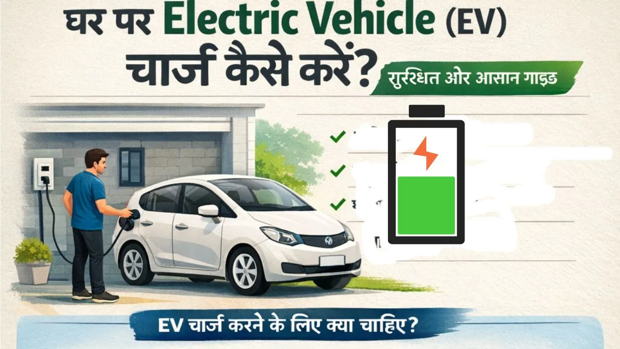 ghar par electric vehicle kaise charge kare