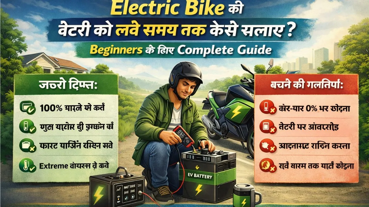 electric bike ki battery ko lambe samay tak kaise chalaye