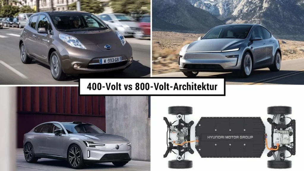 400V vs 800V EV comparison