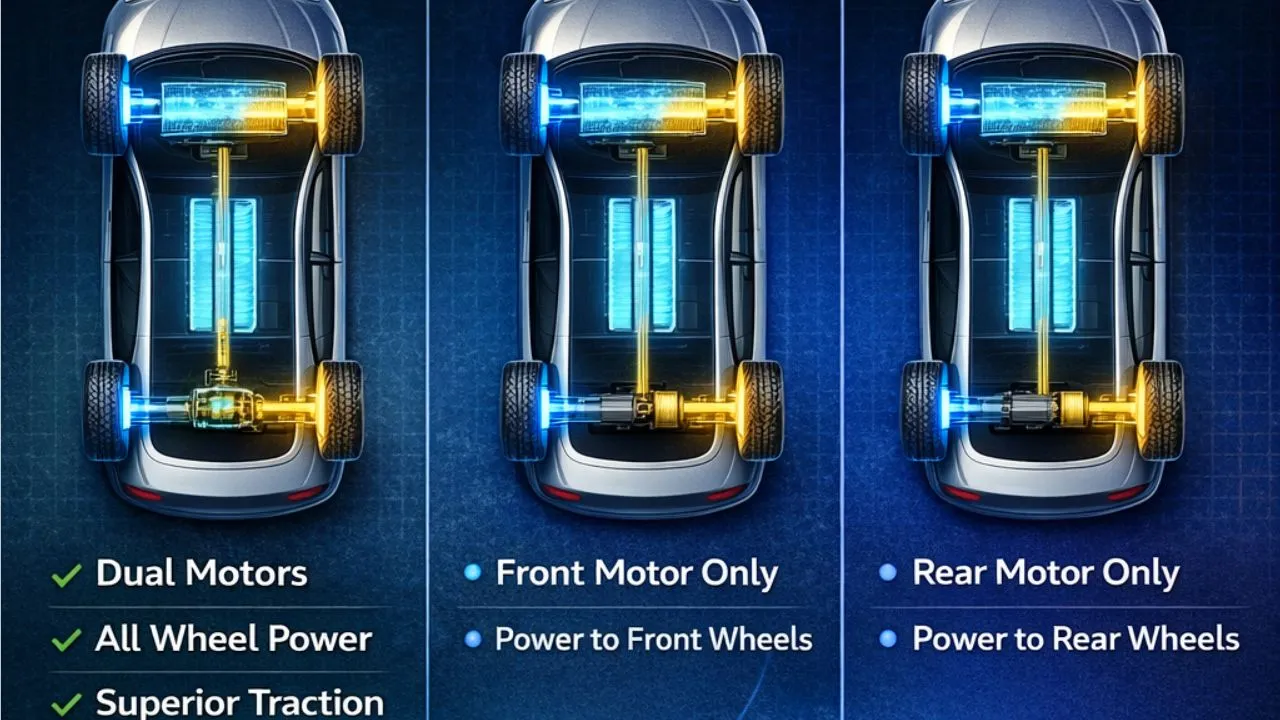 AWD Electric Car कैसे काम करती है