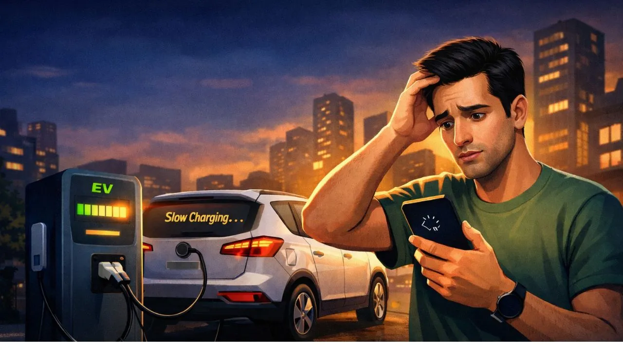 ev agar late charge ho to kya kare