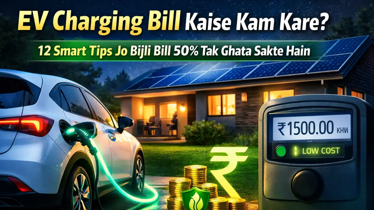 EV charging bijli bill kam kaise kare