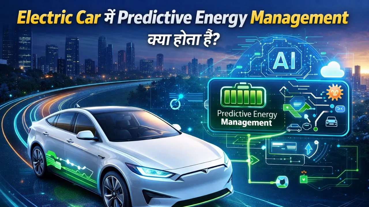 Electric car predictive energy management system working with AI battery optimization