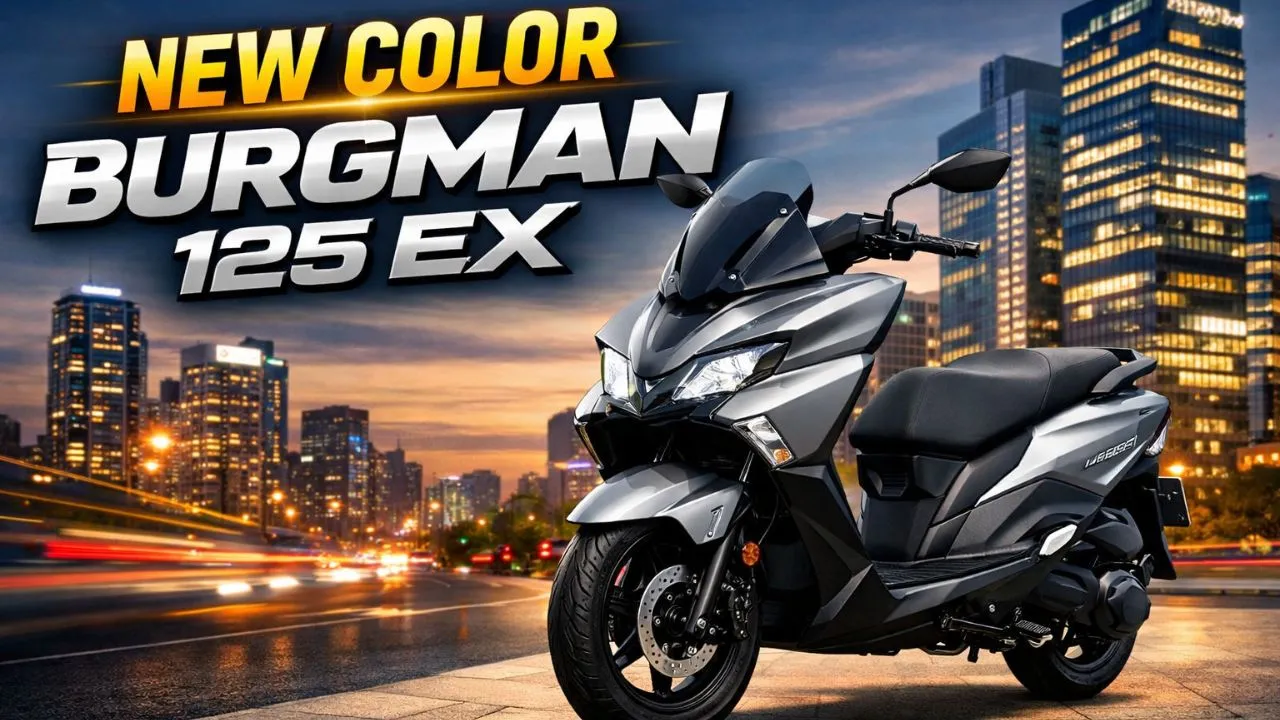Suzuki Burgman 125 EX new color variant stylish maxi scooter India