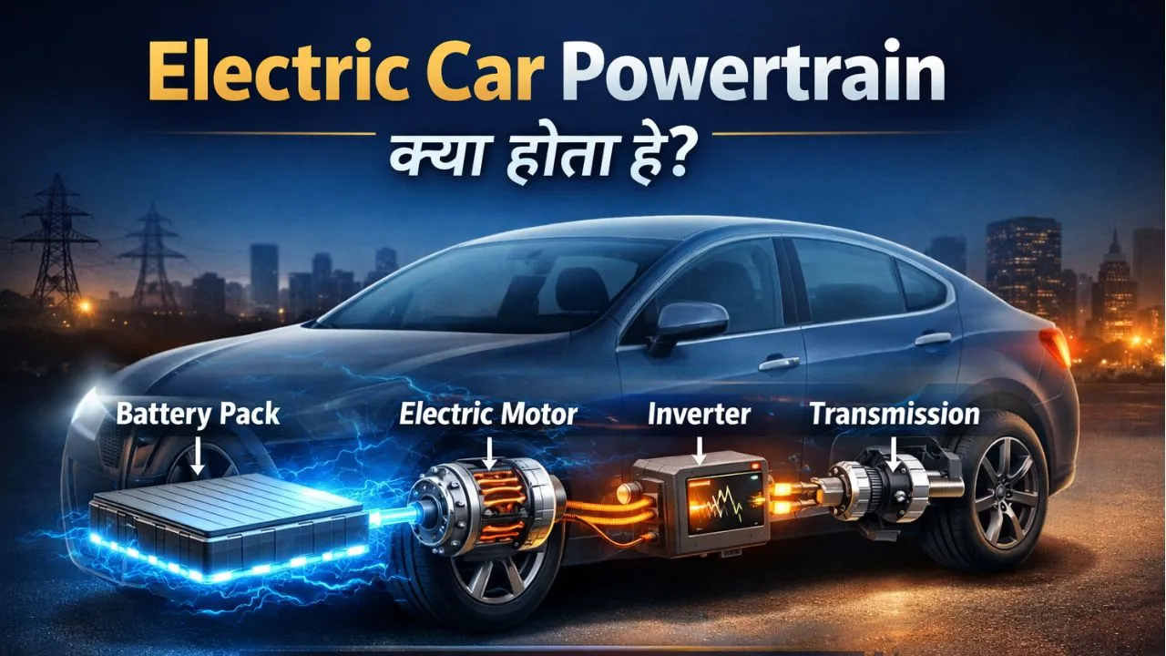 electric car me powertrain kya hota hai