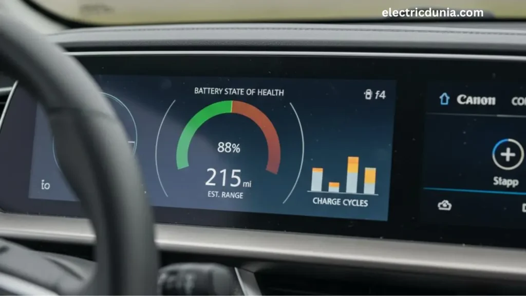 Electric vehicle battery health monitoring system